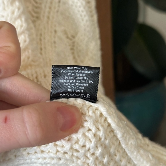 Jenni Kayne Cozy Cable Half Zip in Ivory - Picture 6 of 11